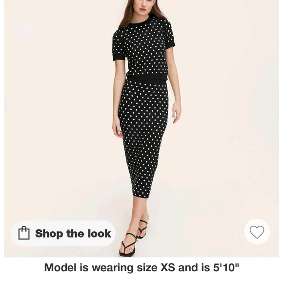 Kate Spade Poka Dot Midi Skirt - Picture 2 of 7